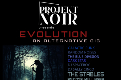 Projekt Noir Gig Poster 22 March 2025